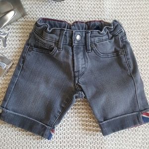 Hackett London Boys Gray Denim Shorts Size 4
